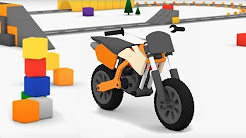 Cartoni animati per bambini: Macchinine Colorate e la moto da cross