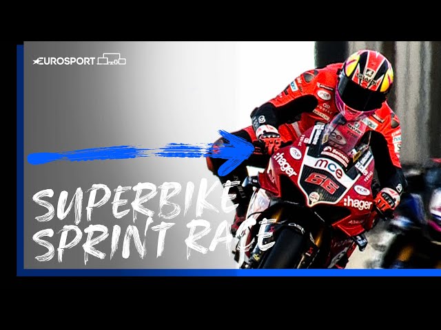 Tom Sykes Wins Donington Sprint Race! | 2022 British Superbike Championship | Eurosport class=