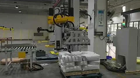 Fully Automated Bag Palletizing with Wanerx Robotic Column Palletizer