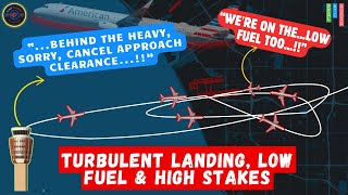 Frustrated AA  Pilot Declares Low Fuel After multiple Missed Approaches at LAX! #atc
