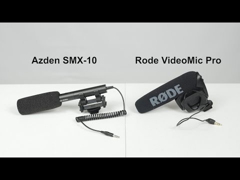 Camera Mic Review - Rode VideoMic Pro vs Azden SMX-10