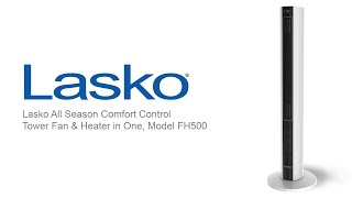 Lasko All Season Comfort Control Tower Fan & Heater In One, Model Fh500