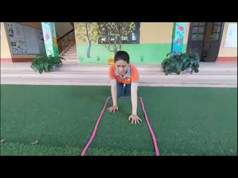 Video PTVĐ: Dạy trẻ bò trong đường dích dắc qua 3 điểm - Tạ... - youtube