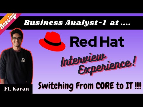 RedHat - Placement Interview Experience | Business Analyst 1 | Switching From Core to IT!! |2022 #59