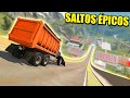 SALTOS DE MEDIO KILÓMETRO EN LA RAMPA OLÍMPICA - BEAMNG.DRIVE | Gameplay Español