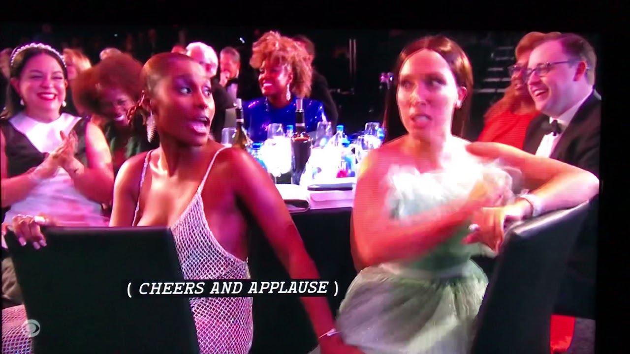 Robin Thede Pushes Issa Raes Hands Away at The 73rd Emmys Awards 2021