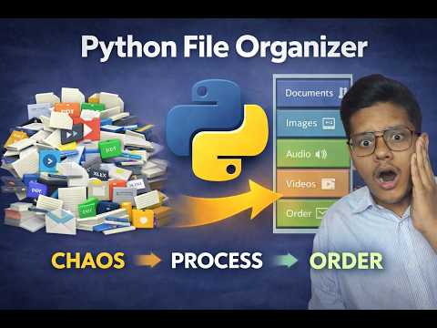 Organize 1000+ Messy Files in 2 Seconds! (Python Automation)