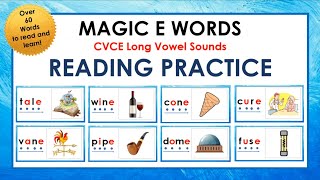 Long Vowels Reading | Learn to Read CVCe Words | Phonics Learning 