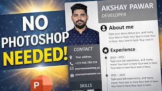 How to Create Professional Resume in PowerPoint | A4 Design Tutorial 2025