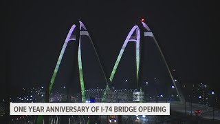 Dec. 1 marks 1st anniversary of new I-74 Bridge's opening