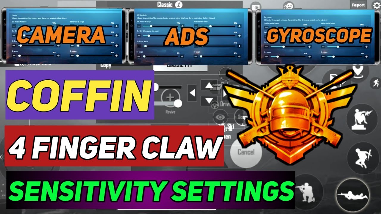 COFFIN ALL SETTINGS PUBG MOBILE 2021