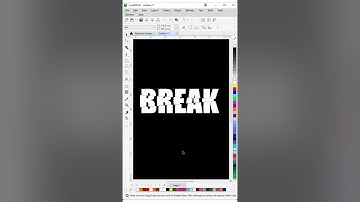 🔥 Broken Text Effect in CorelDRAW | Easy Typography Trick! 💥 #texteffect #coreldraw #graphicdesign