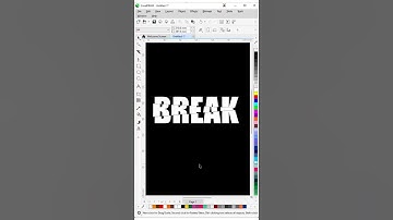 🔥 Broken Text Effect in CorelDRAW | Easy Typography Trick! 💥 #texteffect #coreldraw #graphicdesign