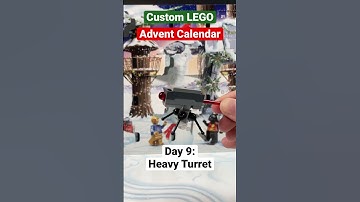 Custom LEGO Advent Calendar Day 9! Heavy Turret! #shortsmas #shortsmaschallenge