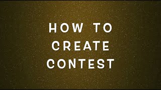 How to Create Online Contest in minutes for Free