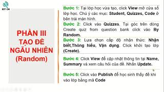 Teacher guide #03: Create quizzes from KeyOn English question bank - random type screenshot 3