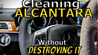 How to CLEAN your Alcantara without DESTROYING it