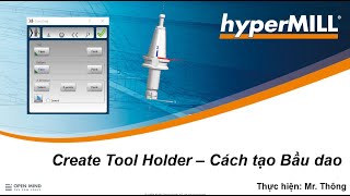 hyperMILL Tutorial #  Create tool Holder - Cách tạo Bầu dao