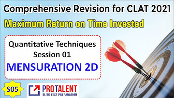 Mensuration 2D I Quantitative Techniques S01 I Comprehensive Revision for CLAT  2021 S05