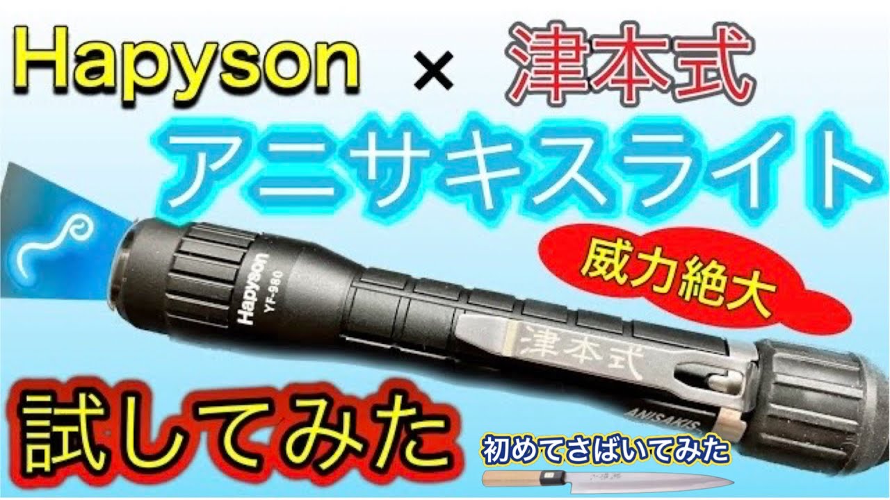 津本式アニサキスライトを試してみた - YouTube