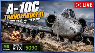 DCS World | A-10 Warthog Live | Support the front  | Moza AB6 FFB #dcs #a10