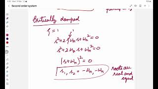 Second order system and its type based on damping ratio