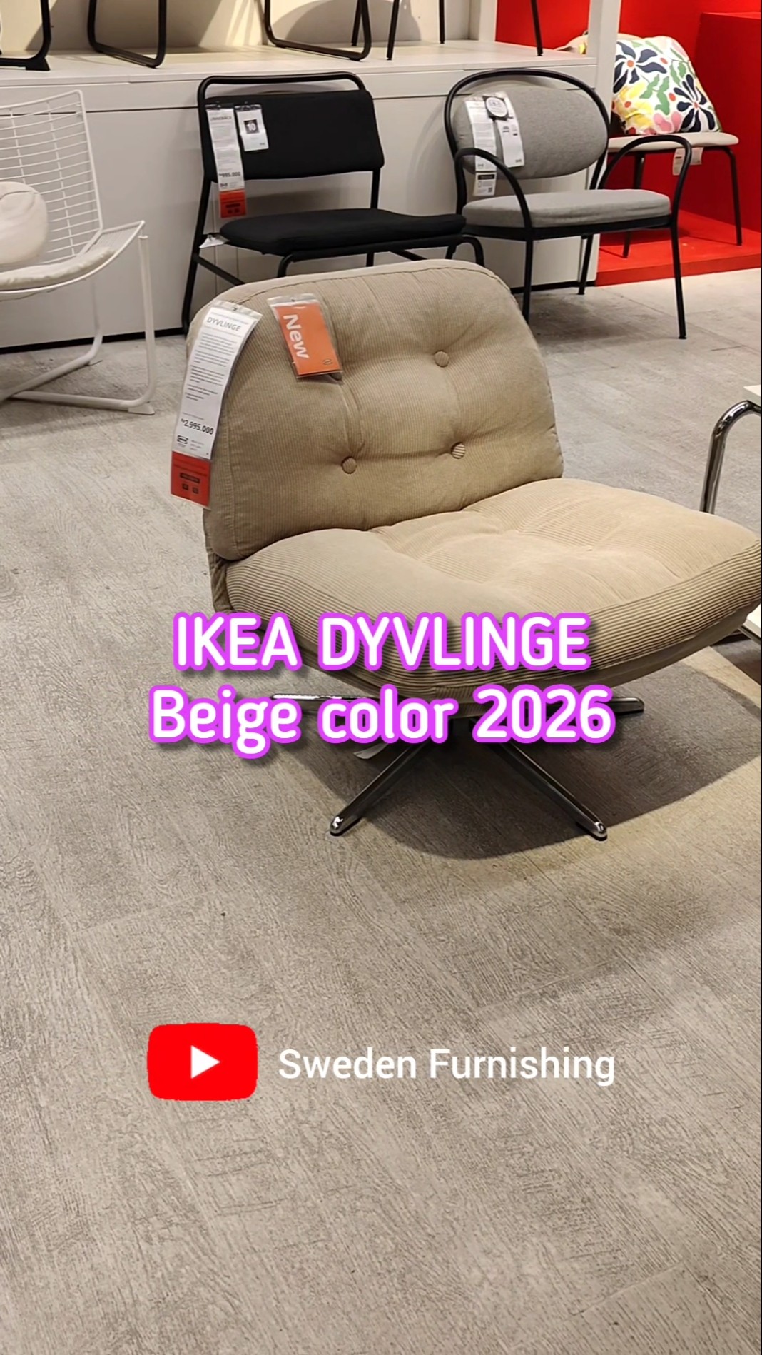 IKEA DYVLINGE chair, new color 2026 - YouTube
