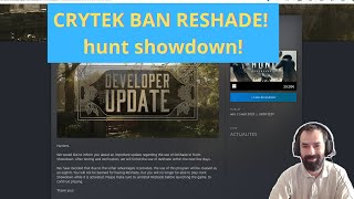 Crytek ban reshade! Hunt showdown fr \/ fini le cheat !