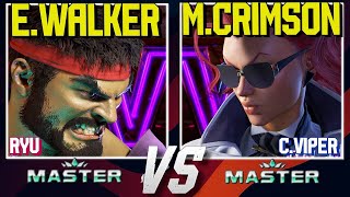 EndingWalker (Ryu) vs Mister Crimson (C. Viper) 🔥 High Level SF6 Replay