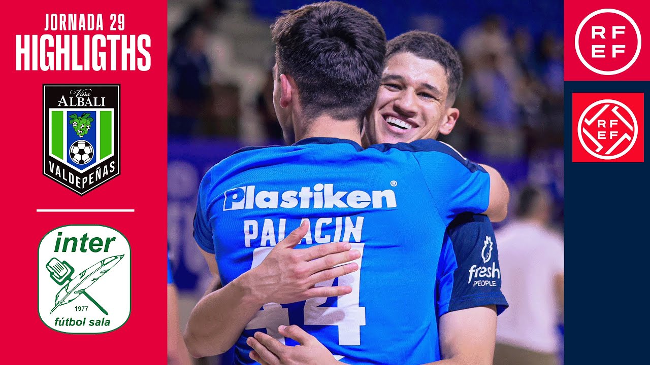Resumen #PrimeraDivisiónFS  | Viña Albali Valdepeñas 3 vs 1 Movistar Inter | Jornada 29
