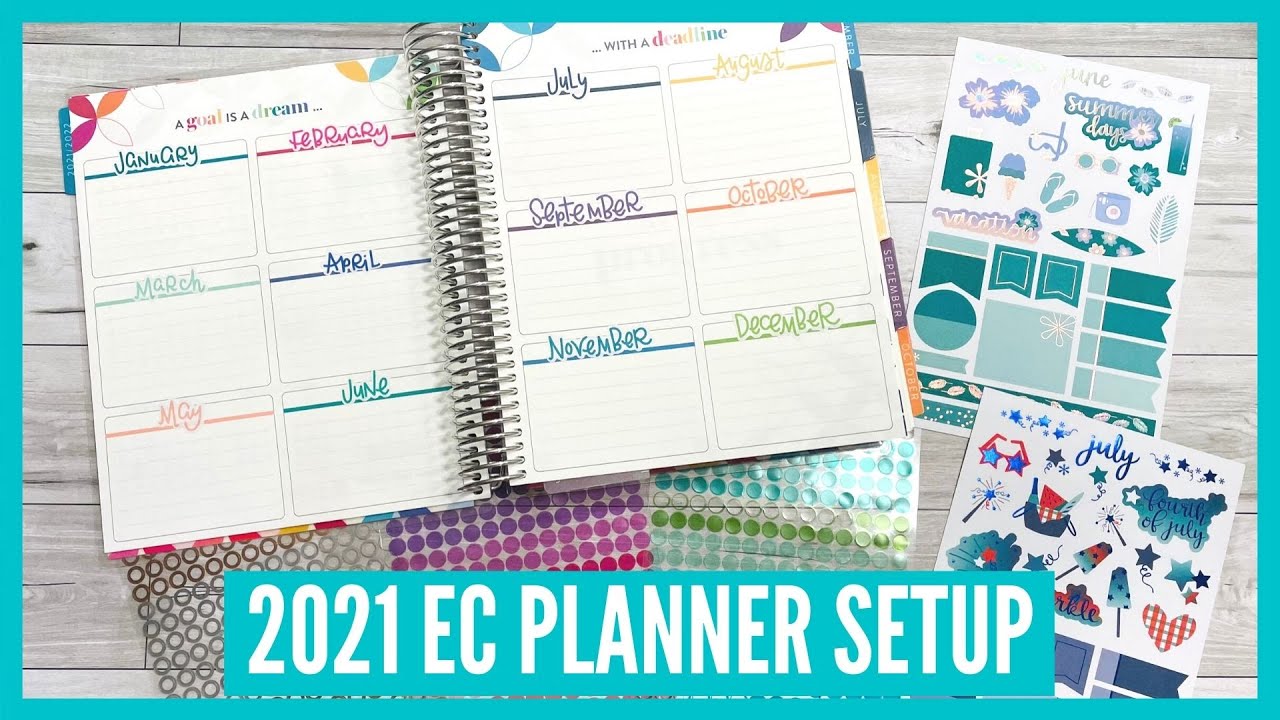 Setting up my NEW 2021 Erin Condren LifePlanner - YouTube