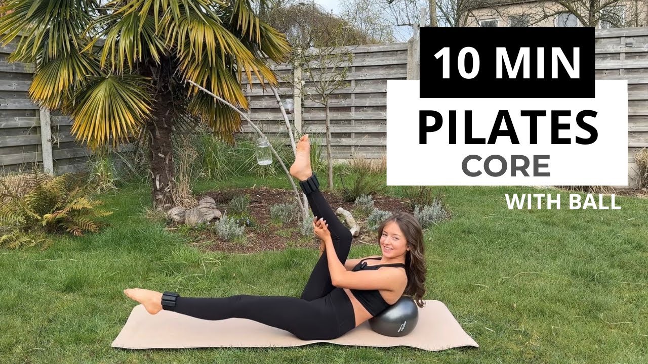 10 MIN HEAVY CORE PILATES | with ball - YouTube
