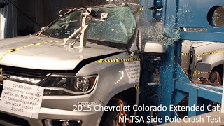 2015-2022 Chevrolet Colorado Gmc Canyon Extended Cab Nhtsa Side Pole Crash Test