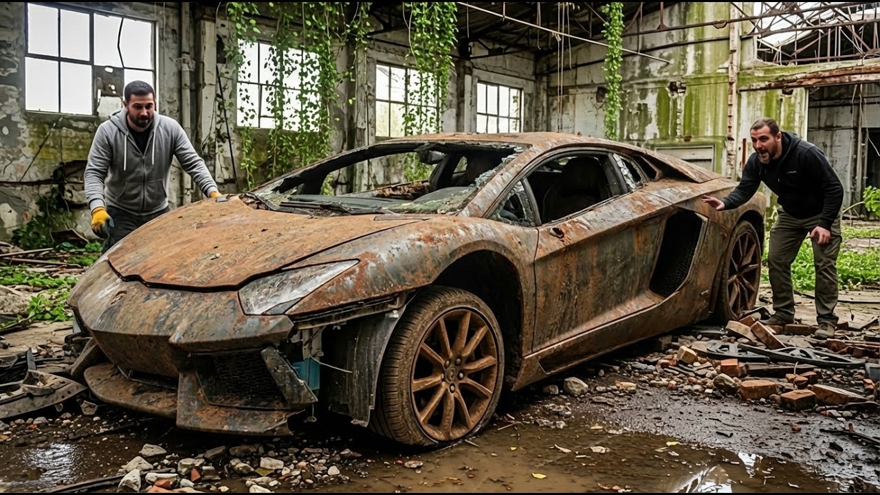 ASMR Car Restoration! Abandoned Lamborghini Full Restoration – From Rust to Supercar