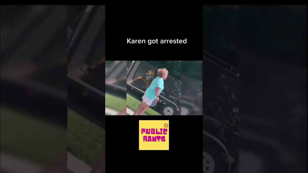 Racist Karen Gets Arrested. 
