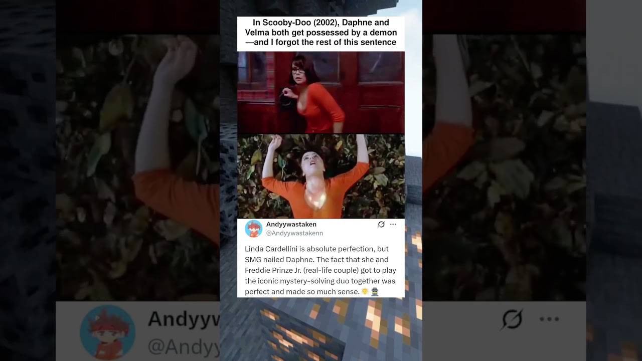 In Scooby-Doo (2002), Daphne and Velma both get possessed by a demon—and I forgot the rest of this