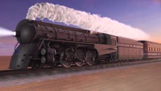 20th Century Limited Dreyfuss Hudson Locomotive 3D Model