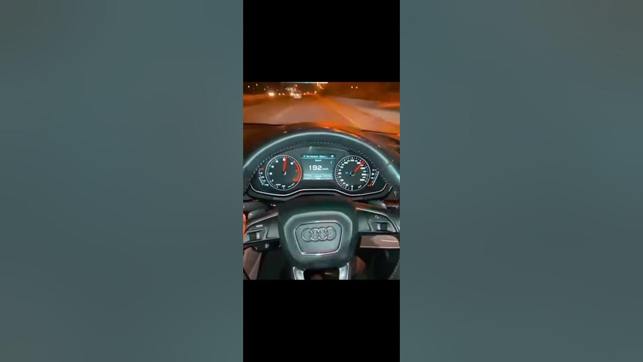 Audi A5. top speed meter down shots YouTube