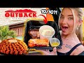 Trying Outback Steakhouse's MOST POPULAR Dishes! Blooming Onion, Steak, Lobster + more!