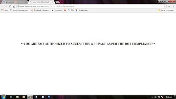 how to fix - you are not authorized to access this web page as per the dot compliance