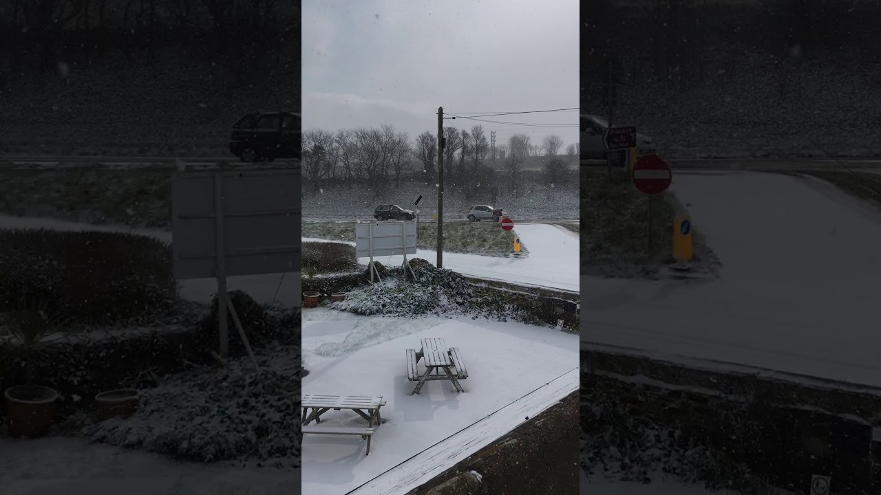 Snow on the Hayle Estuary - Winter 2018