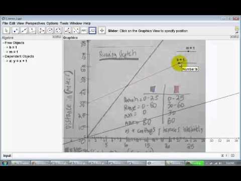 How to Make Sliders in Geogebra