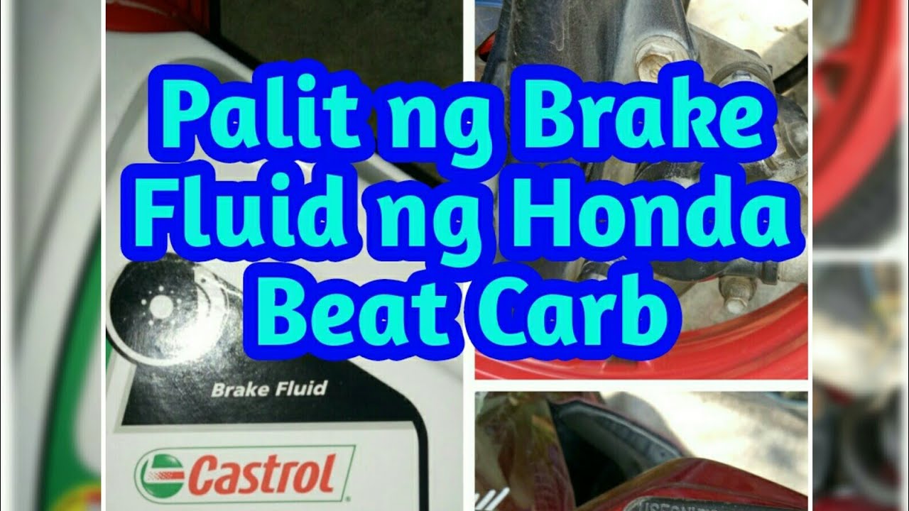 Honda beat carb Palit ng brake fluid tutorial YouTube