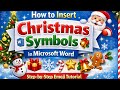 “How to Insert Christmas Symbols in Microsoft Word – Step-by-Step Emoji Tutorial” 🎄🎅