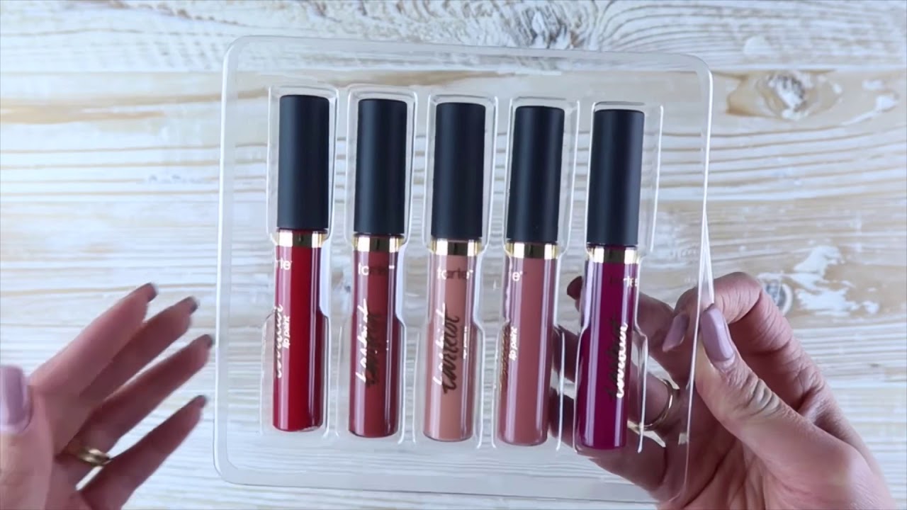 Unboxing Lasting Lippies lip set by Tart cosmetics.