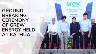 Ground Breaking Ceremony Of  Grew Energy Held At Kathua