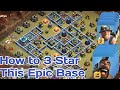 How to 3 Star This Epic Base !! Th13 Best 3 Star Strategy Hog+ Miner OP!!