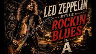 Led Zeppelin Style Blues Backing Track in A | Black Mountain Blues | Backing Track For Guitar