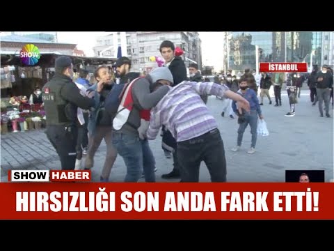 Hırsızlığı son anda fark etti!