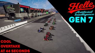 Space Engineers Formula 1 - HELLE AI GEN 7 -  Point Of View Overtake Of Insane Overtake At Bahrain.